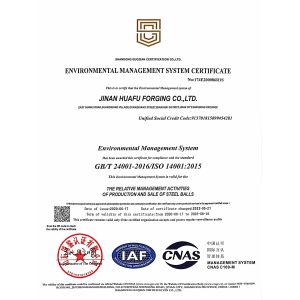 Jinan Huafu Forging Joint-Stock Co.,ltd. Certificaciones