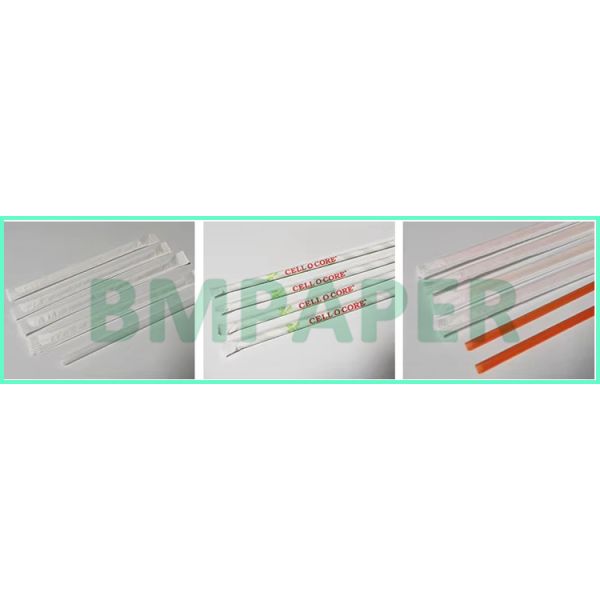 24gsm 28gsm Food Safe Straw Wrap Paper Roll 44MM 53MM High Durability