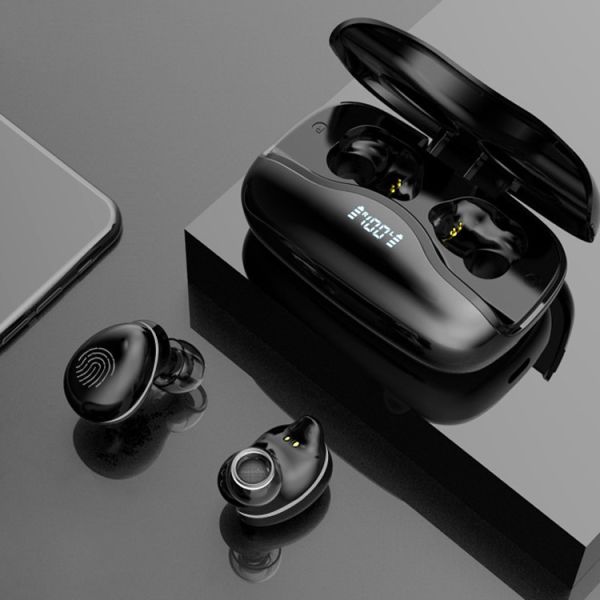 Wireless Connection Waterproof Noise Cancelling BT Streaming Stereo Headphone Earphone with 300 mah Charging Case Battery