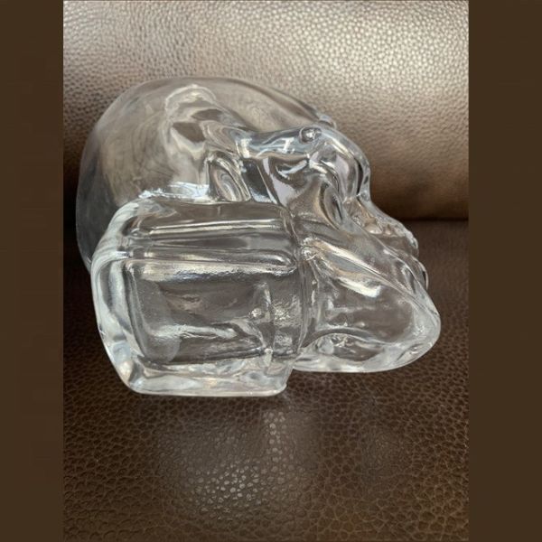 Decal 1000ml Surface Handling Skull Glass Bottle for Spirit Bong