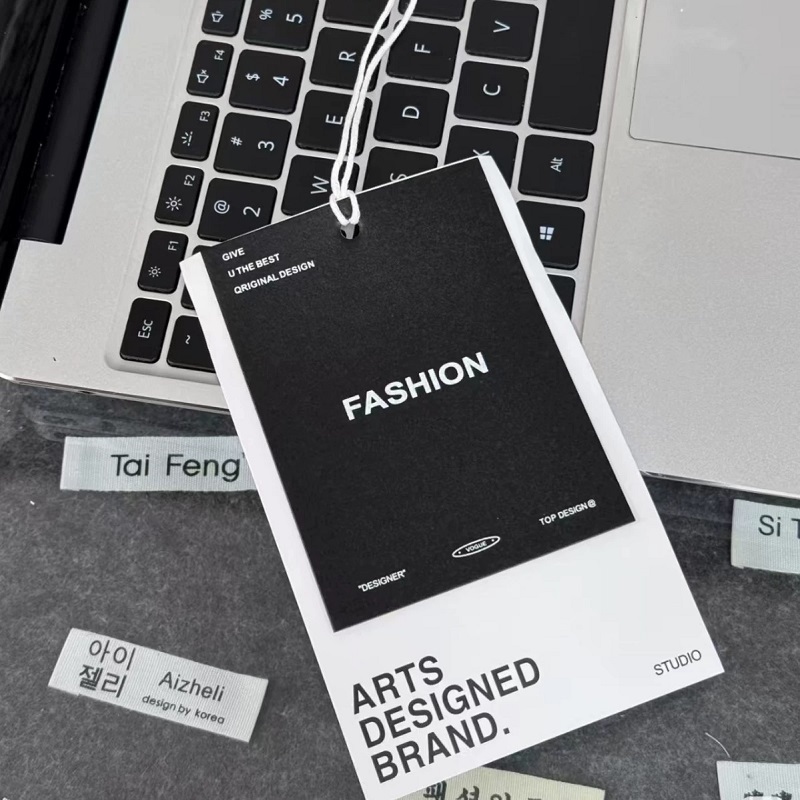 Hang Tags With String Fastener For Apparel And Retail Brand Labeling