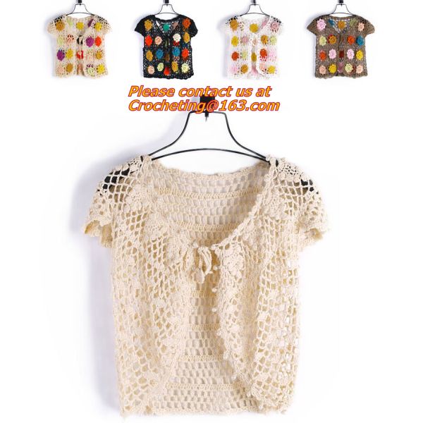 Sweater, Cardigan, Crochet, Crocheted, Pullover, Hollow Out, Summer Tops, Crochet Blouse