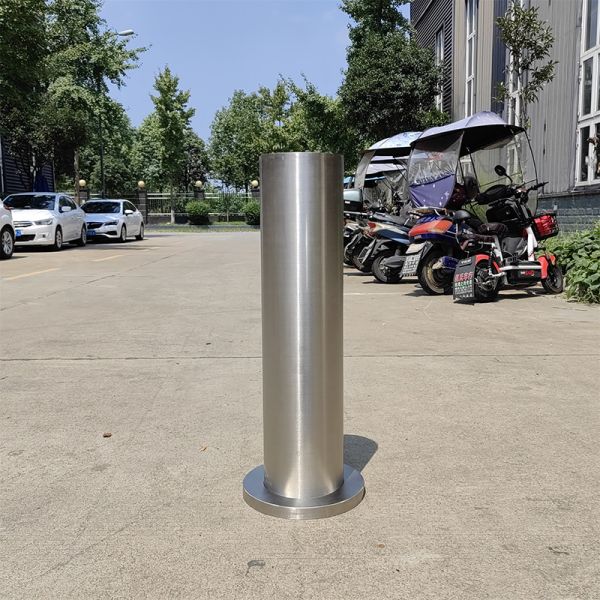 201 304 316 Bollar fijo de acero inoxidable para el tráfico con cubierta decorativa de espesor personalizado
