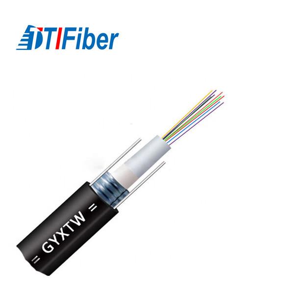 Outdoor Durable G652D Fiber Optic Drop Cable GYXTW Central Tube