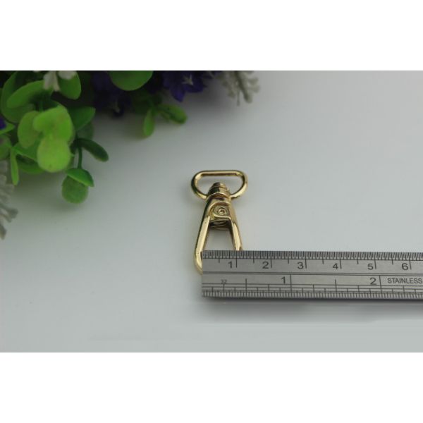 Manufacturing plating 6 color high quality metal d ring snap hooks 13 mm for handbag