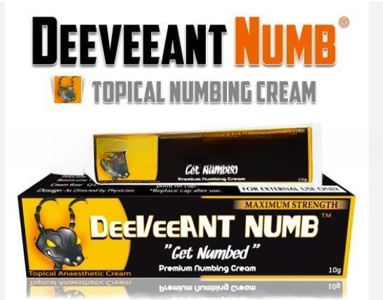 Deeveeant Lidocaine Numbing Cream for Body Tattoo Piercing Miro-Blading Semi-Permanent Makup
