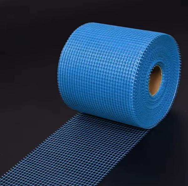 Malha de fibra de vidro resistente a álcalis 145g 1m*50m Malha de gesso Rolo de corte de fibra de vidro Malha
