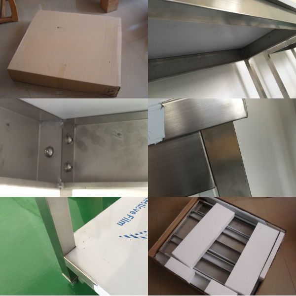 Tabla comercial ajustable de Woking del acero inoxidable de la cocina del equipo del hotel