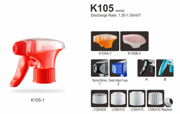 Double Shroud 1.5cc Spray Trigger Head , Multipurpose Spray Nozzle Trigger