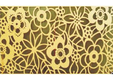 Mortar resistant Aluminum Wall Panels / Art Flowers Carved Decoration Panel