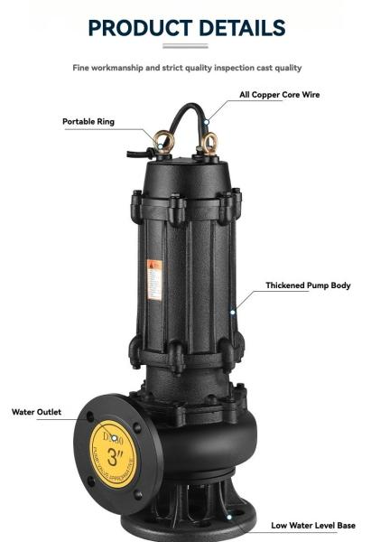 Stainless Steel Electric Water Pump Sewage Submersible Pump WQ Series