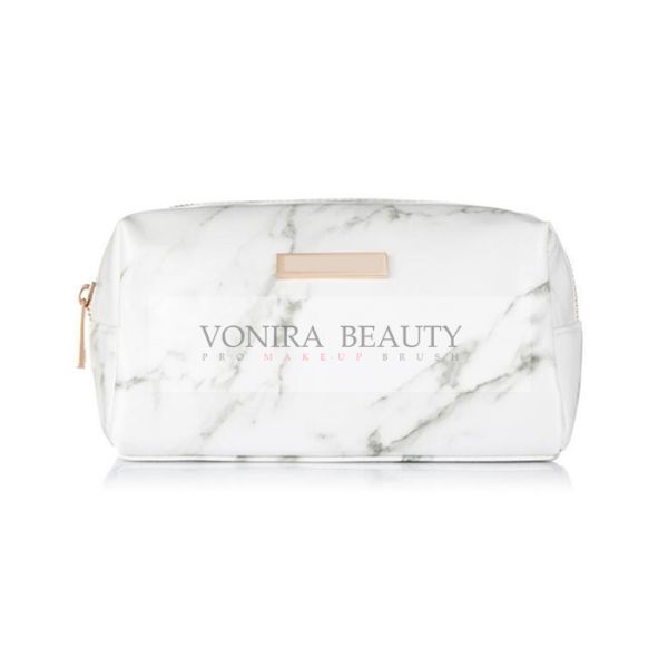Стиль мрамора хранения молнии сумки мешка квадрата перемещения дам косметический