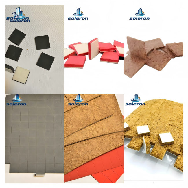Customized Size Eco-Friendly Cork Pads for Easy Installation Glass Separator and Protection