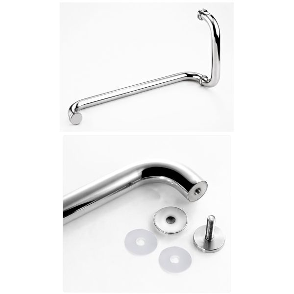 Style de design chinois en acier inoxydable salle de douche poignée de porte en verre pour poignée de porte