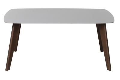 1600*850mm Mesa de jantar de cerâmica com perna fixa de madeira