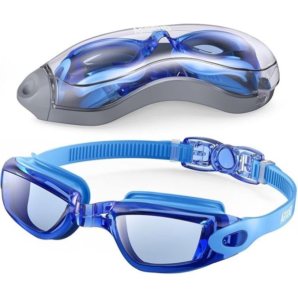 Adult Racing Wimming Goggles Silicone Swim Goggles With PC Lenses No Glare