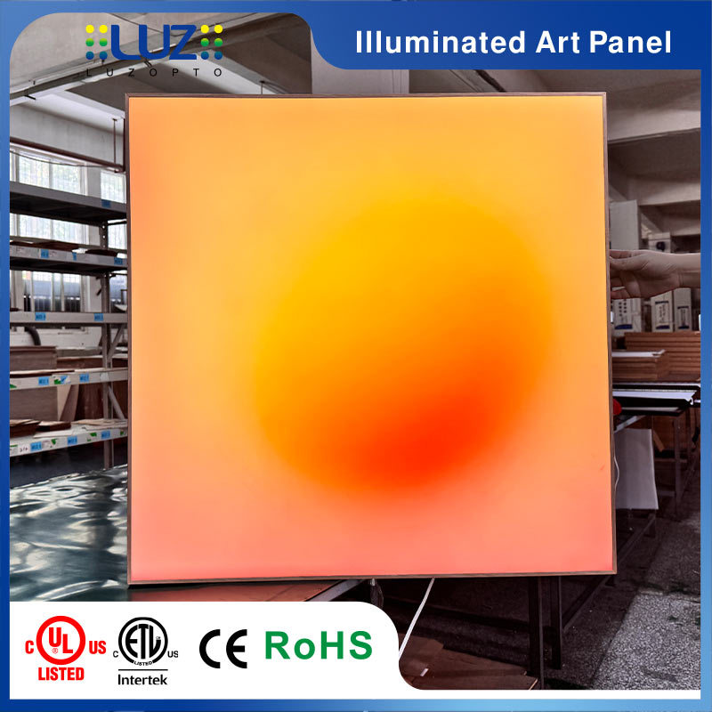Coral Sunrise Backlit Acrylic Wall Light – Smart Dimmable LED Art Canvas