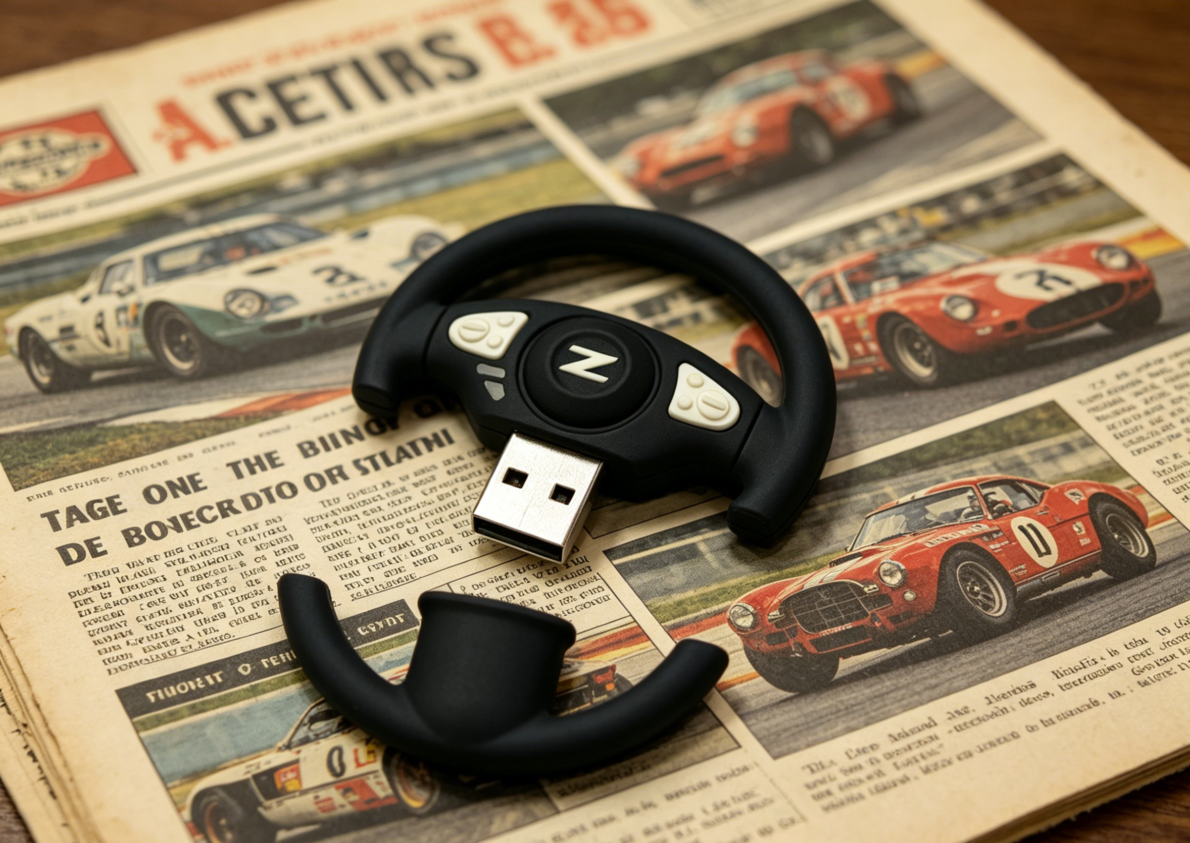 Open Mold By Custom USB Flash Drives By Car Steering Wheel Shaped Usb Memory