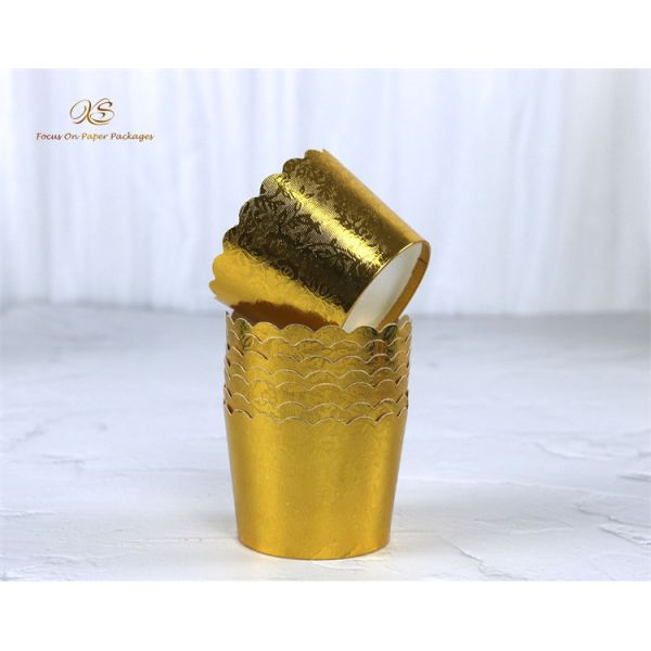 Food Grade Sustainable Aluminum Foil Cupcake Baking Cups