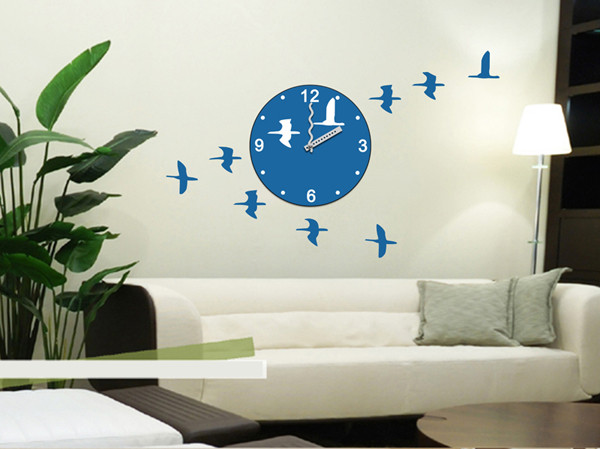 3M Removable Vinyl Foreign Design Wall Sticker Clock / Non - Toxic stickers 25A005