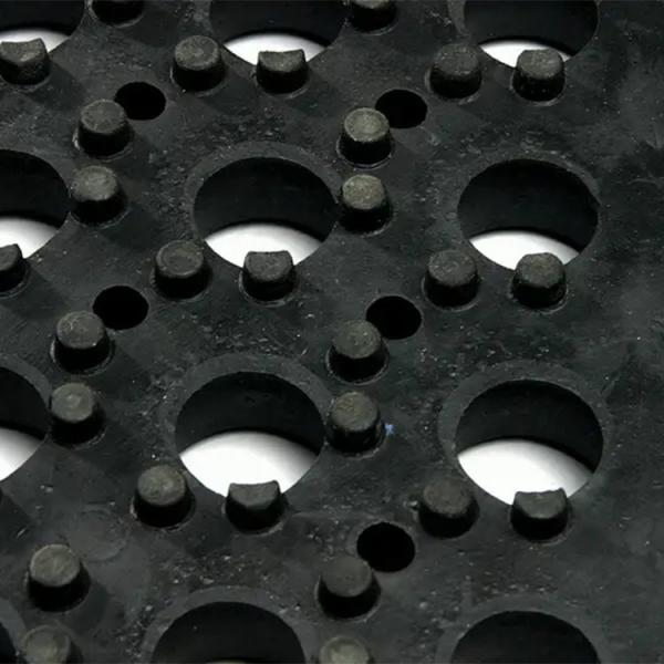 Anti Slip Rubber Grating For Horse Shower 24 X 36 Black Hollow Rubber Mats