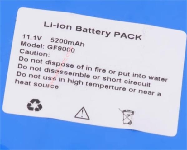 Guoteng GF9000 batterie au lithium-ion Nouveau compatible 11,1V 5200mAh pour GT2000,GT6000,GF9000,GT9002,GT9003 électrocardiographe