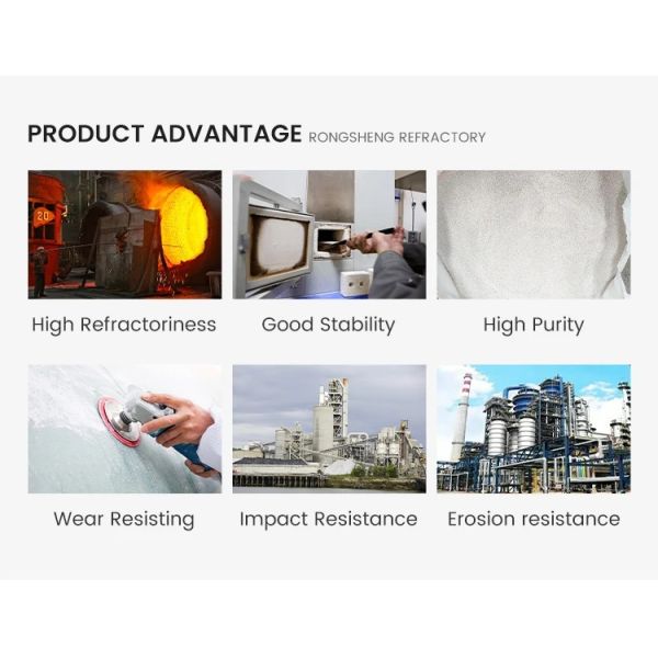 Industrial Furnace Lining High Alumina Zirconia Refractory Materials Corrosion Resistance Zirconia Refractory Bricks