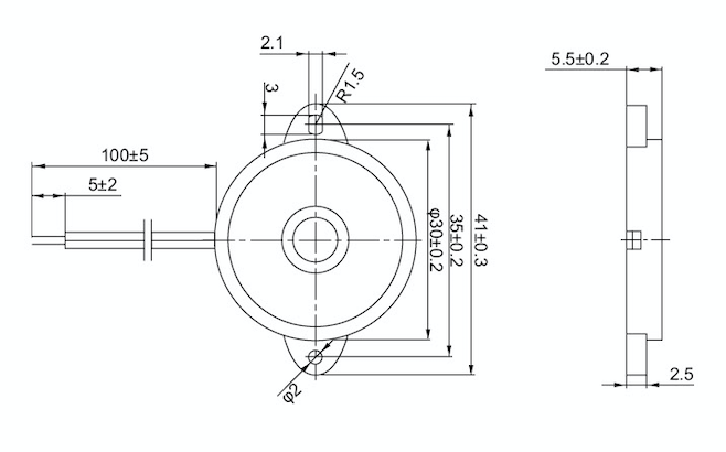 Passive Type Micro Piezo Buzzer / 9V Piezoelectric Buzzer Without Oscillator Circuit