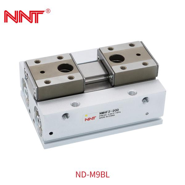 MHF2 Slim Cylinder Air Pneumatic Gripper Smoothly ±0.05 Low Profile