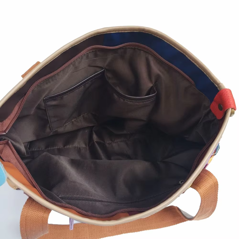 Custom Women's Handbags Tote Bags Designer Vintage Leather Bag for Bohemian Style