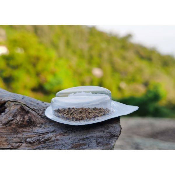 Легкая и портативная пластиковая коробка для приправ с крышкой из алюминиевой фольги