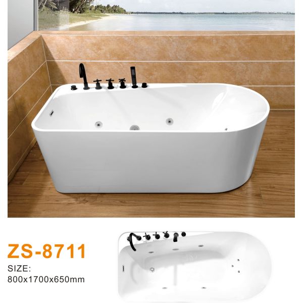 Baño de jacuzzi de acrílico para una rápida rotación de inventario Alta durabilidad