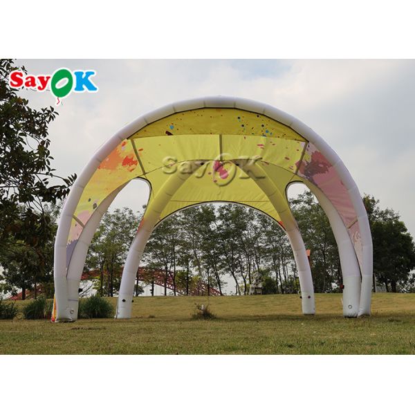 Inflatable Lawn Tent Waterproof Oxford TPU Inflatable Air Spider Dome Tent