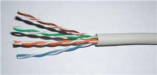 High Transmission CAT 5E Cable , Unshielded Twisted Pair Cable , UTP CAT5E Cable with PVC Jacket for Networks