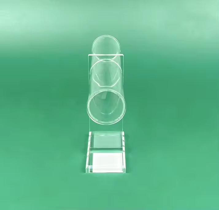Custom Round Acrylic Jewelry Display Rack Multifunctional Bracelet Necklace Holder for Wardrobe Storage Shelf Unit