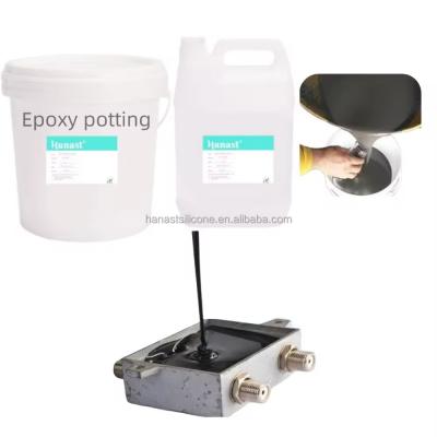 OEM Silicone Black Epoxy Potting Compound Resin Glue 5:1 For Electrical