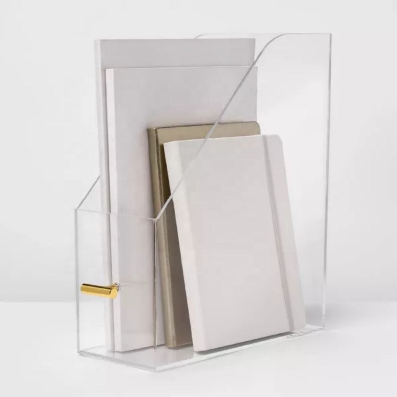 Hot Selling Transparent Acrylic Drawer Organizer Thin Single Tier Storage Tray Clear Desktop Organizer for Home Office Vanity