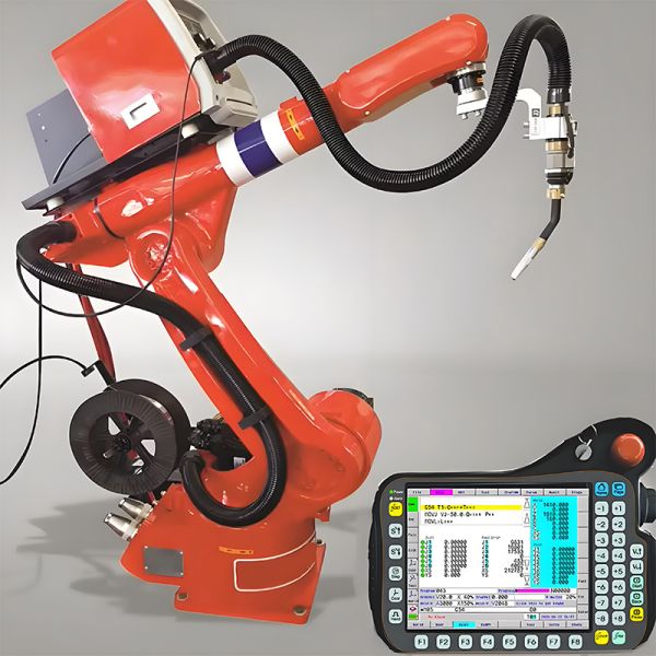 1500W Full Automatic 6 Axis Robot Laser Welding Machine High Efficient Mechanical Arm Laser Welding Manipulator New Condition