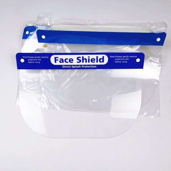 Public Area Clear Plastic Face Shield FDA Certificated High Temperature Resistance