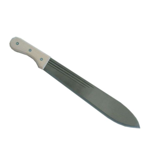 1.8mm Wooden Handle Modern Sugar Cane Knife OEM Silver Blade High Carbon