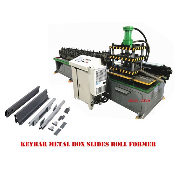CNC Telescopic Channel Roll Forming Machine Automatic Drawer Slide Roll Forming Machine 7.5kw