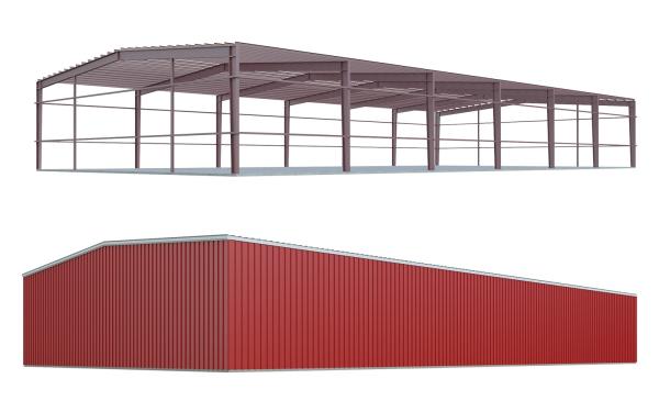 Hot Dip Galvanized Warehouse Steel Structure Pre Built Steel Buildings Waterproof