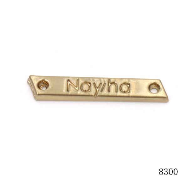 Custom Metal Label Logo Sewing Metal Logo Plate Custom Engraved Metal Plate for Garment Bag Accessory