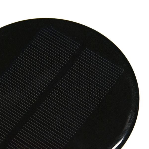Small Size Photovoltaic Solar Panels PET 1W 2W 3W Black Round Shape