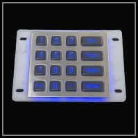 Luz retroiluminada do teclado numérico numérico do metal impermeável que transmite o teclado numérico luminescente do diodo emissor de luz