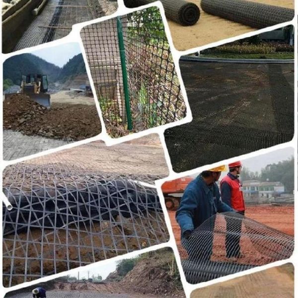 25.4mm Geogrid Machine Mesh Steel Plastic Geogrid Mesh For Highway Road Construction