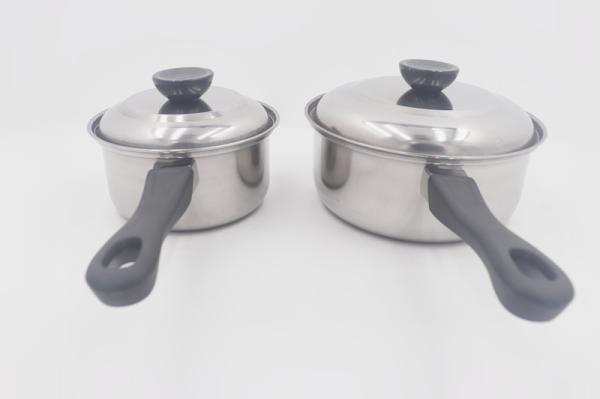 3pcs Kitchenware stainless steel mini pot milk pot with bakelite handle