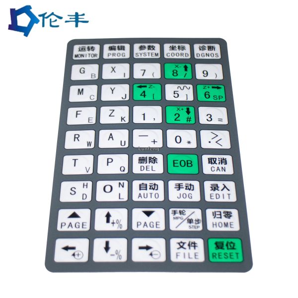 Adhesive Sticker Flexible LED Screen Panel With PVC Keypad Button Material