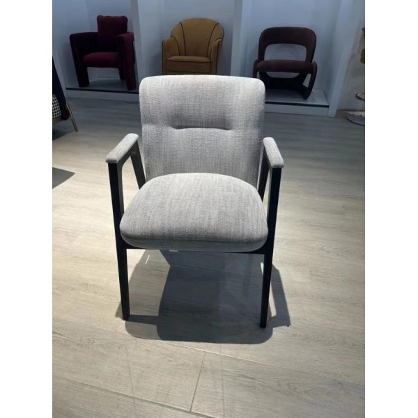 Elegant Ash Wood Dining Chair with Premium Upholstery