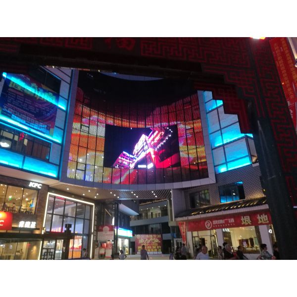 Прозрачный гибкий экран приведенный RGB SMD решетки 1110PCS/M2